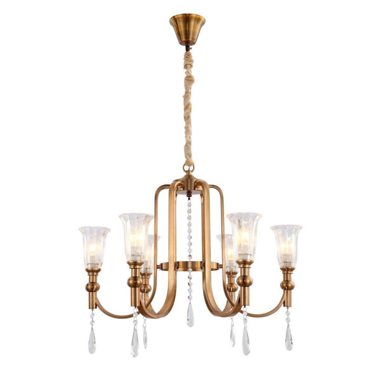 Подвесная люстра Lumina Deco Rionella LDP 8041-6 S.GD Подвесная люстра Lumina Deco Rionella LDP 8041-6 S.GD