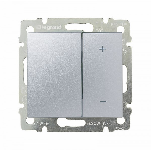 Светорегулятор Legrand Valena Classic 40-600 Вт, алюминий 770274