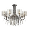 4890/7 HALL ODL_EX23 91 черный хром/дымчатый/ металл/стекло Люстра E14 7*40W NICOLE