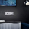 Телефонная розетка RJ-11 серебряный W1182006