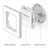 Розетка Werkel двойная Ethernet RJ-45 слоновая кость WL03-RJ45+RJ45 -ivory 4690389073533