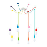 3719/8 SUSPENTIONI LN19 294 разноцветный Светильник подвесной "паук" E27 8*60W 220V LOTTE