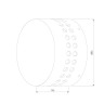 Уличный настенный светодиодный светильник Elektrostandard 1585 Techno LED Arkada белый a039996