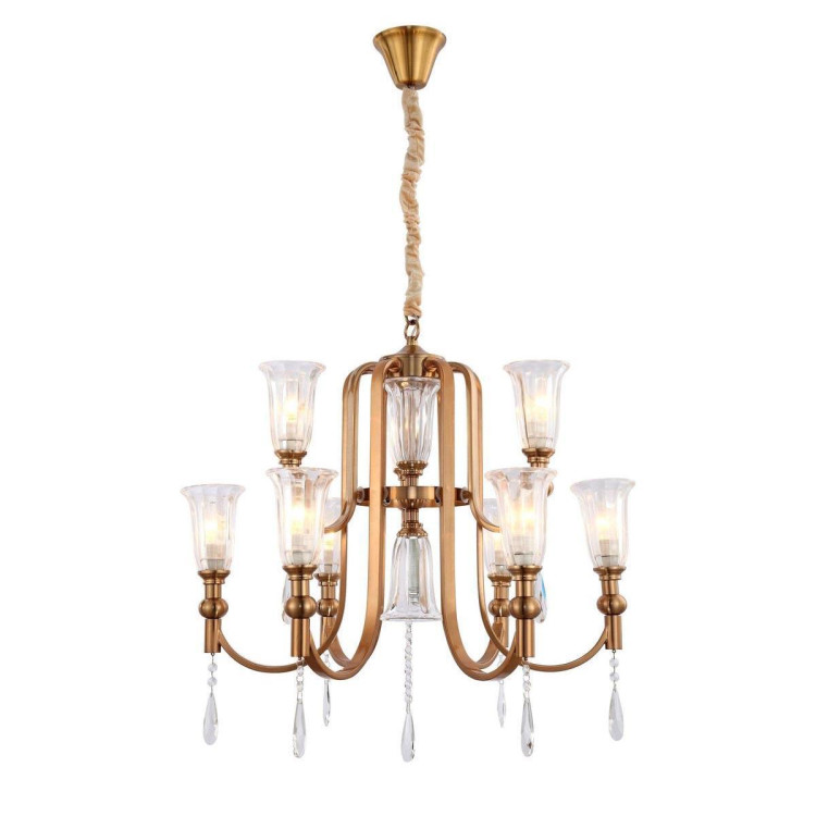 Подвесная люстра Lumina Deco Rionella LDP 8041-6+3 S.GD Подвесная люстра Lumina Deco Rionella LDP 8041-6+3 S.GD