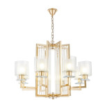 Подвесная люстра Lumina Deco Manhattan LDP 8012-8 F.GD Подвесная люстра Lumina Deco Manhattan LDP 8012-8 F.GD
