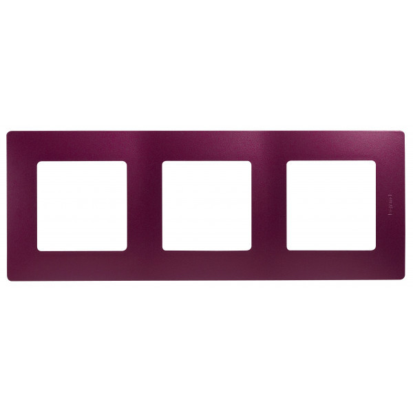 Рамка Legrand Etika на 3 поста, сливовая 672563