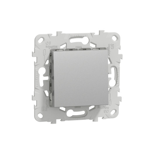 Переключатель одноклавишный Schneider Electric Unica New алюминий