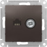 Розетка TV+RJ-45 Schneider Electric Atlas Design мокко