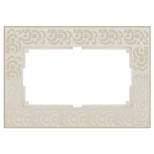 Рамка Werkel Flock для двойной розетки слоновая кость WL05-Frame-01-DBL-ivory 4690389073175