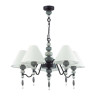 4896/5 MODERN ODL_EX23 161 черный матов./серый/молочный металл/керамика/ткань Люстра E14 5*40W SOCHI
