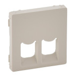 Лицевая панель Legrand Valena Life для двойных розеток RJ-45 и RJ-11, слоновая кость 755421
