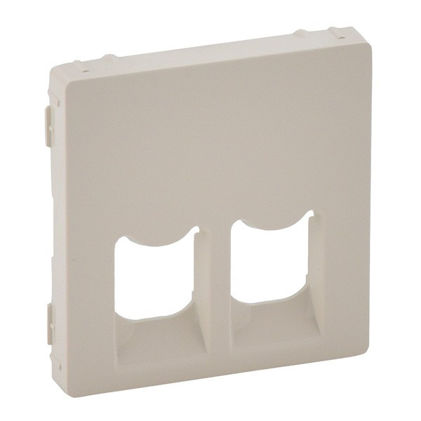 Лицевая панель Legrand Valena Life для двойных розеток RJ-45 и RJ-11, слоновая кость 755421