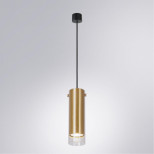 A5367SP-1SG Светильник подвесной LAZIO Ø60x200мм матовое золото IP20
