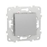 Переключатель одноклавишный проходной Schneider Electric Unica New алюминий