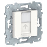Розетка Schneider Electric Unica New RJ-45 кат. 5е, белая