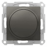 Светорегулятор поворотно-нажимной Schneider Electric Atlas Design 315 Вт, сталь
