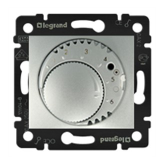 Терморегулятор Legrand Valena Classic для теплых полов, алюминий 770291