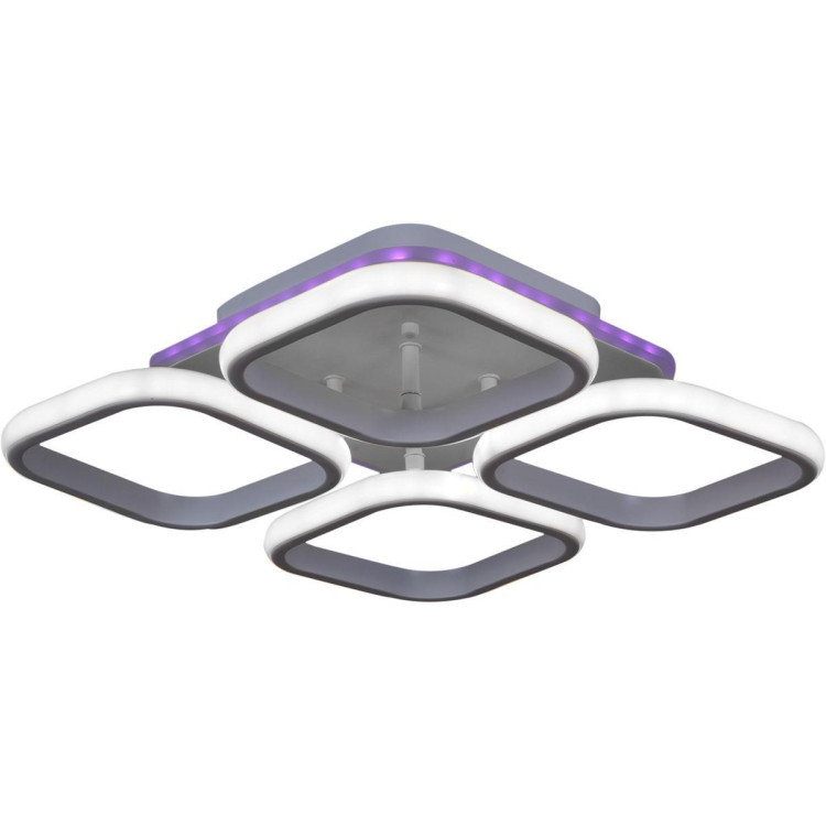 Потолочная светодиодная люстра Reluce 05854-0.3-04 WH (RGB) Потолочная светодиодная люстра Reluce 05854-0.3-04 WH (RGB)