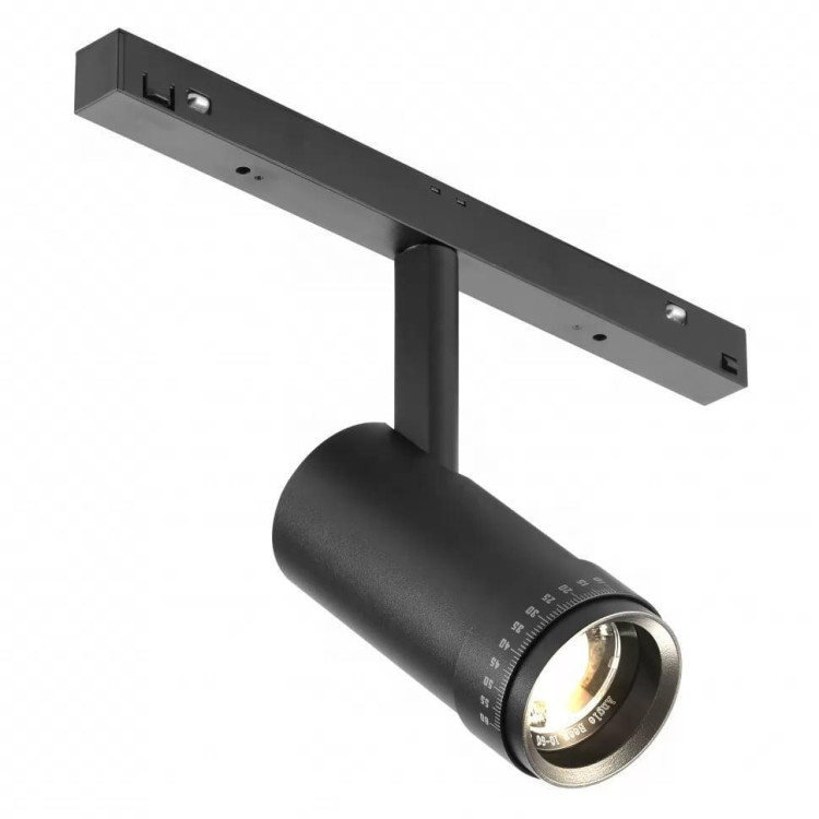 Трековый светодиодный светильник iLedex Technical Vision ZOOM 4822-020-D47-10W-10/60DG-3000K-BK Трековый светодиодный светильник iLedex Technical Vision ZOOM 4822-020-D47-10W-10/60DG-3000K-BK