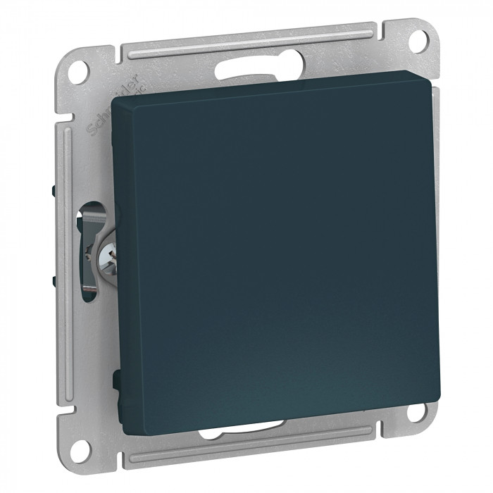 Выключатель одноклавишный Schneider Electric Atlas Design изумруд