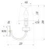 Настенный светильник (бра) Maytoni ARM006WL-01G