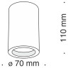Потолочный светильник Technical C003CW-01W