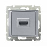 Розетка HDMI Legrand Valena Classic для аудио/видеоустройств, алюминий 770285