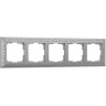 Рамка Werkel Antik на 5 постов матовый хром WL07-Frame-05 4690389145704