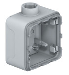 Коробка для накладного монтажа Legrand Plexo IP55 на 1 пост, ISO20, серая 069656