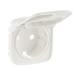 Лицевая панель Legrand Valena Allure для розеток 2К+З с крышкой, жемчуг 754849
