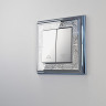 Рамка Werkel Palacio Gracia на 1 пост хром/белый WL77-Frame-01 4690389126031