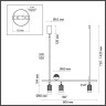 4353/36L HIGHTECH ODL23 281 античная бронза/металл Подвесной св-к IP20 LED GU10/LED 36W 520Лм AD ASTRUM