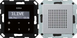 Радиоприемник RDS Gira System 55 с громкоговорителем алюминий 228026