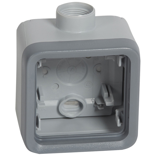 Коробка для накладного монтажа Legrand Plexo IP55 на 1 пост, PG, серая 069652