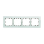 Рамка LK Studio 4-постовая из натурального светлого стекла LK60 864411-1