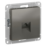 Розетка Schneider Electric Atlas Design RJ-45 кат. 5е, сталь