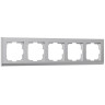 Рамка из поликарбоната на 5 постов Stark серебряный W0051806