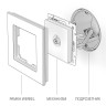 ТВ-розетка Werkel проходная слоновая кость WL03-TV-2W-ivory 4690389073489