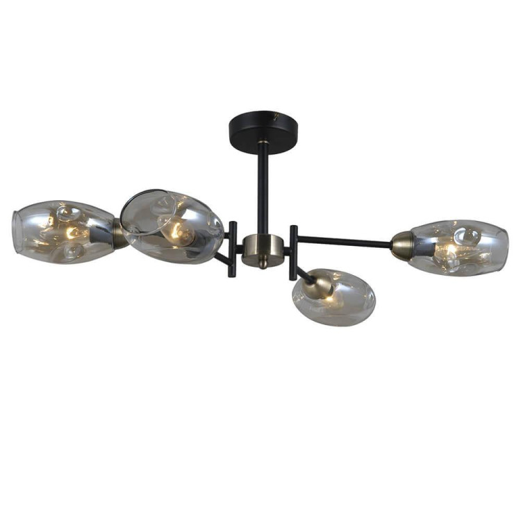 Потолочная люстра Seven Fires Tiene SF4023/4C-BK-AB Потолочная люстра Seven Fires Tiene SF4023/4C-BK-AB