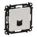 Розетка RJ-45 Legrand Valena Life одиночная, cat. 5e, до 100 Мб/с, белая 753440