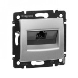 Розетка RJ-45 Legrand Valena Classic UTP 1, алюминий 770242