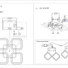 Потолочная светодиодная люстра Seven Fires Флери SF7014/4CS-CR