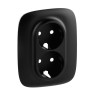 Лицевая панель Legrand Valena Allure для двойных розеток 2К+З, антрацит 754958
