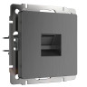 Розетка Werkel Ethernet RJ-45 Графит рифленый WL04-RJ-45 4690389145971
