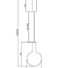 Подвесной светильник Maytoni MOD182PL-L4B3K