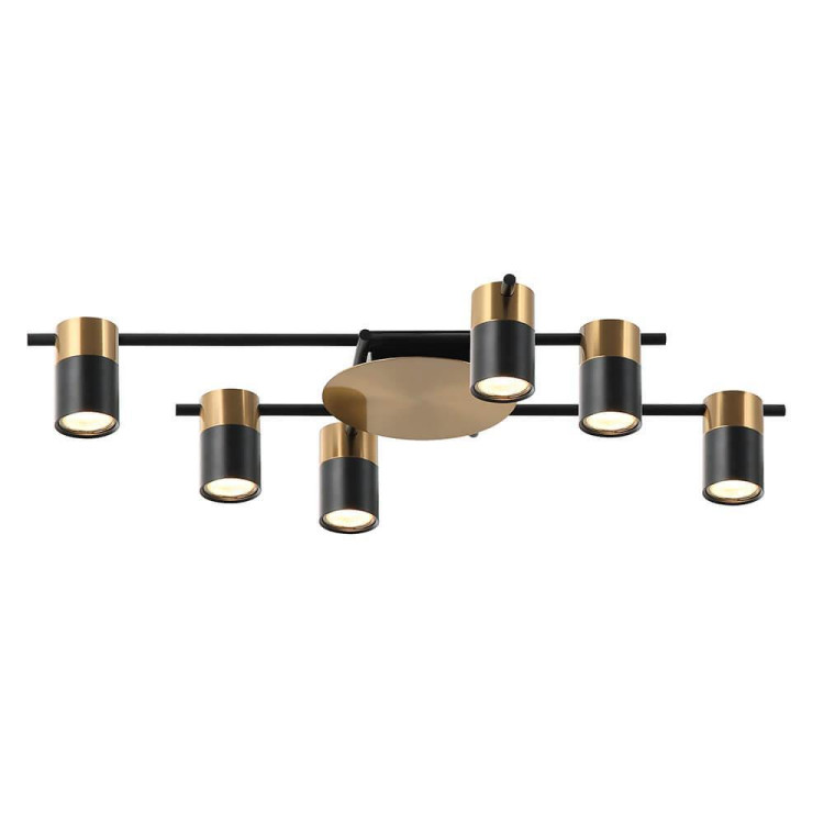 Потолочная люстра Lumien Hall Trey LH4138/6CB-BR-BK