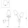 Настенный светильник (бра) Freya FR5370WL-02B