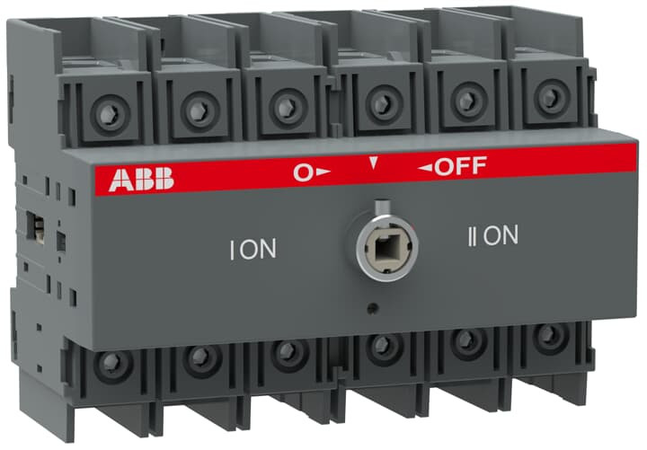 Реверсивный рубильник ABB OT 100F3C до 100А, без ручки управления