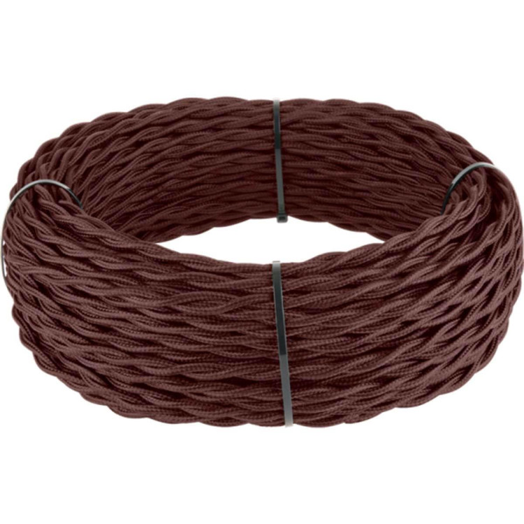 Кабель витой Werkel Ретро 2х1,5 (итальянский орех) W6452525 4690389165740