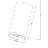 Трековый светильник Technical TR020-1-GU10-W